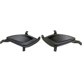 Front Left Driver & Right Passenger Side Bumper Fog Lamp Cover Grille Set Of 2 Replacement For 2011-2013 Hyundai Elantra Sedan Black Textured HY1038112 HY1039112 865643Y000 865633Y000