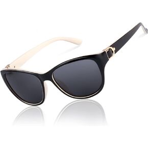 LVIOE Polarized Sunglasses for Women, Classic Fashion Sunglasses Anti Glare 99.99% UV Protection