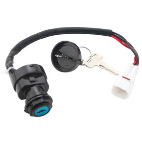 Ignition Key Switch for Yamaha Grizzly 660, Kodiak 400, Timberwolf 250, Badger 80, Raptor 80, Grizzly 80, Big Bear 350, Warrior 350, Wolverine 350, Breeze125, Raptor 50, Replace # 4GB-82510-12-00