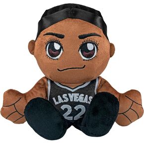 Bleacher Creatures Las Vegas Aces A'ja Wilson 8" WNBA Kuricha Plush - Soft Chibi Inspired WNBA Superstar