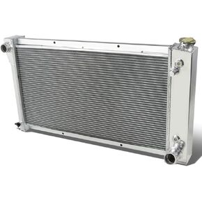 DNA Motoring RA-CK67-3 مشعاع ألومنيوم كامل مكون من 3 صفوف متوافق مع 68-72 تشيفي C10 بيك اب / سوبربان، C20 بيك اب / سوبربان، C30 بيك اب، K10 بيك اب / سوبربان، K20 بيك اب / سوبربان، K30 بيك اب