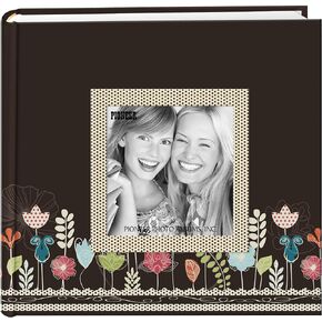 Pioneer Designer Raised Frame Photo Album, Holds 200 4x6" Photos, 2 Per Page, Color: Gargen.