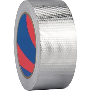 Aluminum Foil Duct Tape, 2 Inches x 65 Feet,3.9mil, Heavy-Duty HVAC Aluminum Metal Duct Tape for Metal Pipes, Air Vents, Furnace, and AC Units - Silver in Kuwait