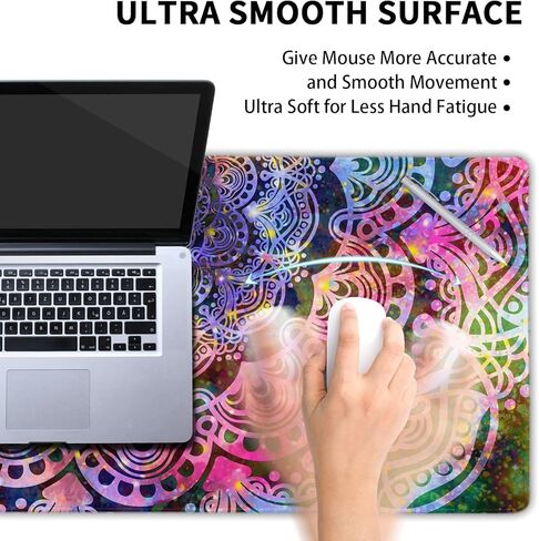 لوحة ماوس للألعاب باللون الوردي الياباني مقاس XL لطيفة على شكل موجة جمالية كاواي ممتدة وكبيرة الحجم وقاعدة مطاطية غير قابلة للانزلاق ولوحة مفاتيح طويلة للكمبيوتر الشخصي والكمبيوتر المحمول، مقاس 31.5 × 11.8 بوصة in Kuwait