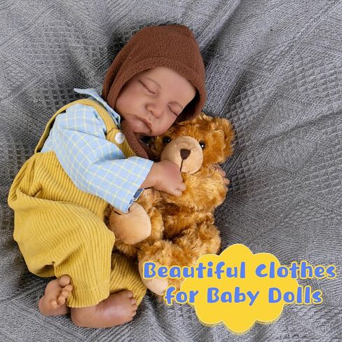 تولد من جديد دمى طفل ملابس صبي طفل رضيع الملابس لطيف تماما دمى طفل الملابس 17-22 بوصة إكسسوارات دمي تناسب تولد من جديد دمية الوليد الصبي in Kuwait