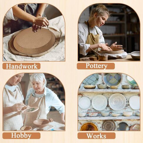 Sunnychicc 25 Pcs Pottery Molds Set Include 5 Ceramic Mold for Clay Round Ceramic Forming Mold 19 Pottery Clay Sculpting Tools 1 Wooden Rolling Pin Wooden Pottery Molds for Tool Ceramics Supplies in Saudi Arabia