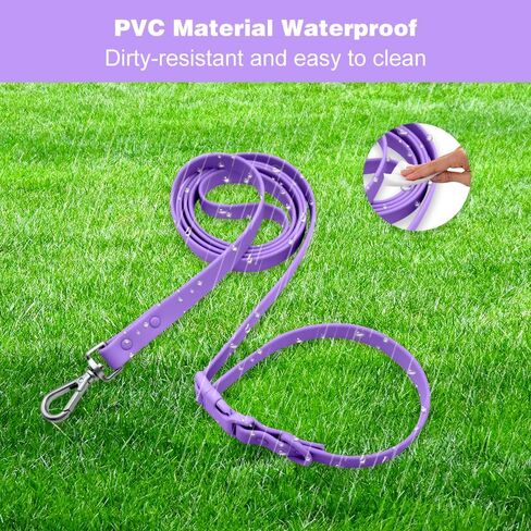 Hands Free Dog Leash, 4-7.5 FT PVC Waterproof Multifunctional Dog Leash Adjustable Lengths for Handless Walking Training Running with Cross Body, Over Shoulder, Waist and Belt Leash (Black) in Saudi Arabia