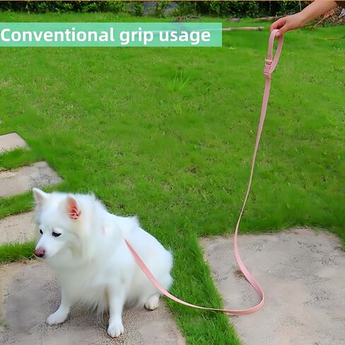 Hands Free Dog Leash, 4-7.5 FT PVC Waterproof Multifunctional Dog Leash Adjustable Lengths for Handless Walking Training Running with Cross Body, Over Shoulder, Waist and Belt Leash (Black) in Saudi Arabia