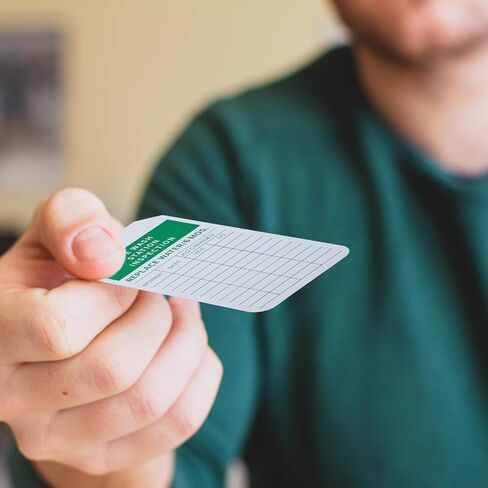 100 قطعة من علامات محطة غسيل العين مع سلسلة، علامات تسجيل فحص غسل العين، علامات فحص شهرية سنوية لمحطة غسيل العين in Kuwait