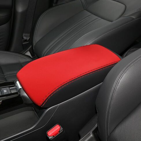 for Honda HRV/HR-V Accessories 2023 2024 Car Armrest Cover Waterproof Center Console Pad Scratch Resistance Box Cover Leather Protector Pad(Red+Black) in Saudi Arabia