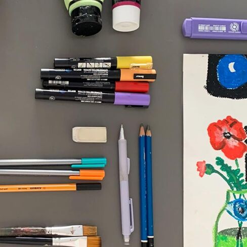 Bindomatic Agility Collection Premium Sketchbooks, 8.5 x 11 inches, Drawing Book, Sketchbook, Coloring Book - 30 Sheets of 240g Paper, Professionals and Children, Markers, Acrylic Paints Charcoal Ink in Kuwait