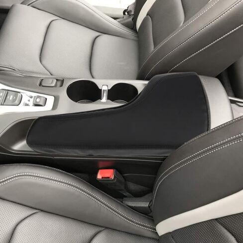 XITER Leather Auto Console Cover Waterproof Center Console Armrest Cover Protector for Chevrolet Camaro 2016 2017 2018 2019 2020 2021 2022 2023 2024 Accessories(Black+Red) in Saudi Arabia