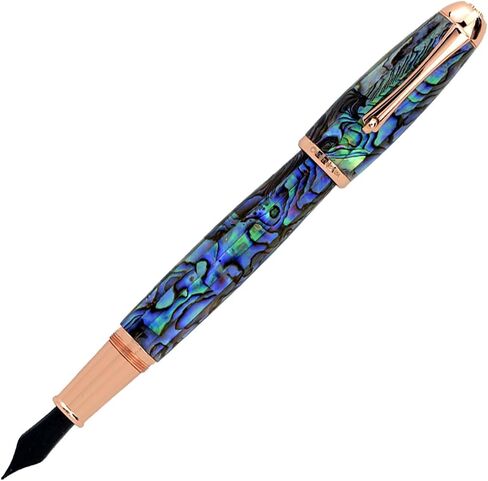 MONTEVERDE USA Super Mega Abalone Limited Edition 999/Rosegold Trim Fountain Pen - Stub Nib in Saudi Arabia