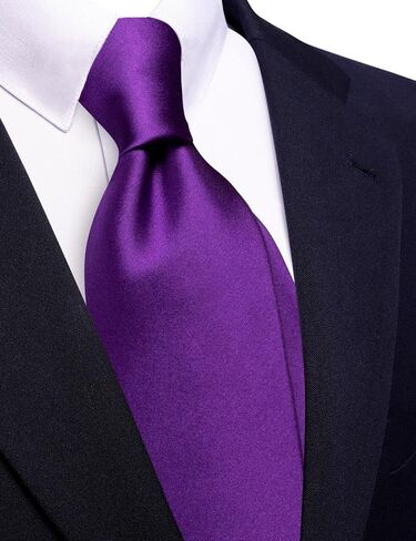 Barry.Wang Neckties for Man Solid Neckties Silk Woven Tie for Man Necktie Clips Formal Classic 3.34" Business Party in Saudi Arabia