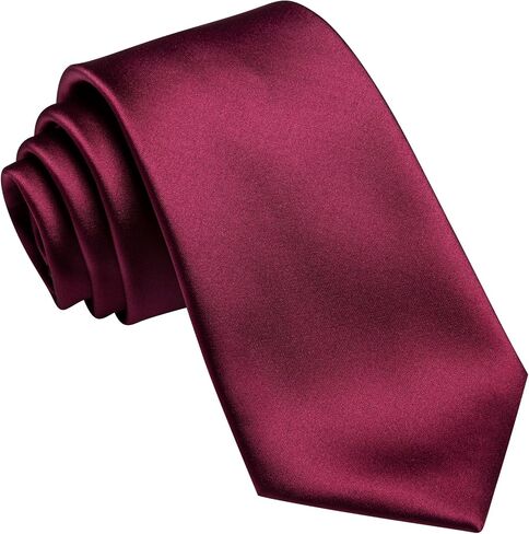 Barry.Wang Neckties for Man Solid Neckties Silk Woven Tie for Man Necktie Clips Formal Classic 3.34" Business Party in Saudi Arabia
