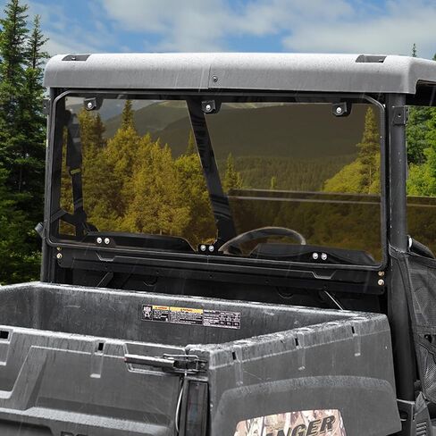 الزجاج الأمامي الخلفي A & UTV PRO لطاقم Polaris Ranger متوسط ​​الحجم 500 570 موديل 2015-2023، 2022-2023 SP 570، ملحقات النافذة الخلفية شديدة التحمل in Saudi Arabia