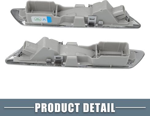 حاجز السيارة في المؤشر الجانبي لإشارة الانعطاف ضوء كهرماني 63137154169 لسيارة BMW 528i 535i 550i 2011-2013 عدسات شفافة بلون فضي (مجموعة من 2) in Saudi Arabia