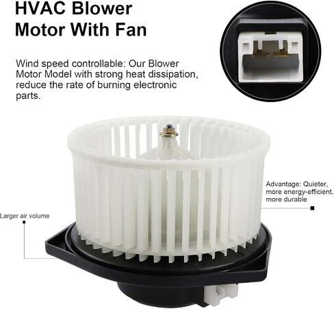مجموعة محرك منفاخ Youxmoto HVAC 700113 لـ 2001-2003 Acura CL، 1999-2003 Acura TL، مع قفص مروحة 79310S0KA01 in Saudi Arabia