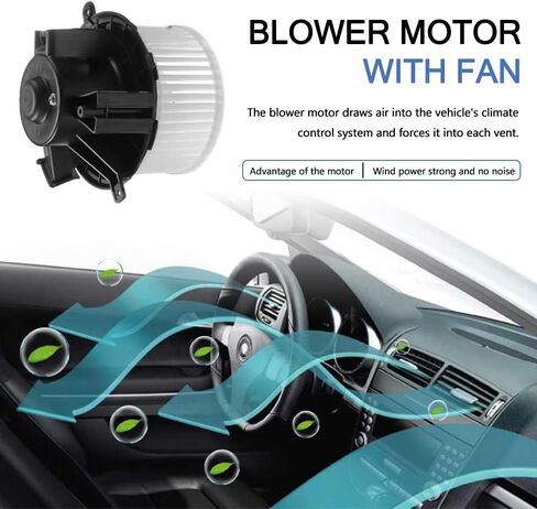 محرك منفاخ HVAC، محرك منفاخ Apeixito مع مروحة متوافق مع مركبات Buick وChevy وGMC وSaturn - Enclave وSilverado وSilverado وSilverado 3500 HD وTraverse وAcadia وSierra 700236 15-81786 in Kuwait