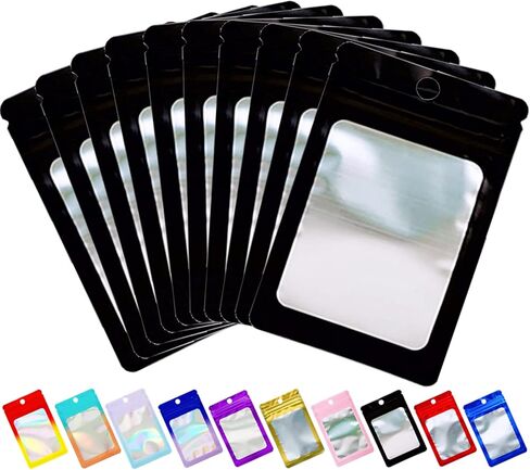 400 عبوة من أكياس مايلر، أكياس صغيرة ثلاثية الأبعاد بسحاب لعينة من عبوات ملمع الشفاه وأقراط الرموش in Kuwait