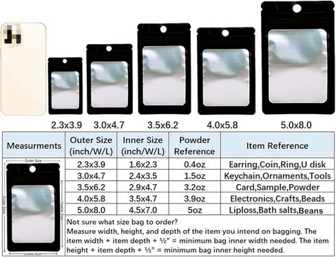 400 عبوة من أكياس مايلر، أكياس صغيرة ثلاثية الأبعاد بسحاب لعينة من عبوات ملمع الشفاه وأقراط الرموش in Kuwait