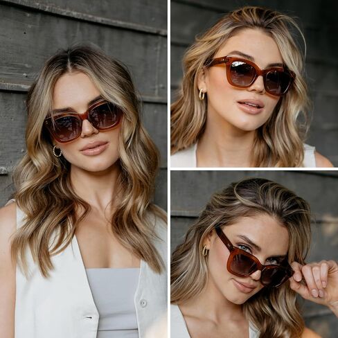 نظارات شمسية مستقطبة مربعة الشكل من WearMe Pro للنساء in Kuwait