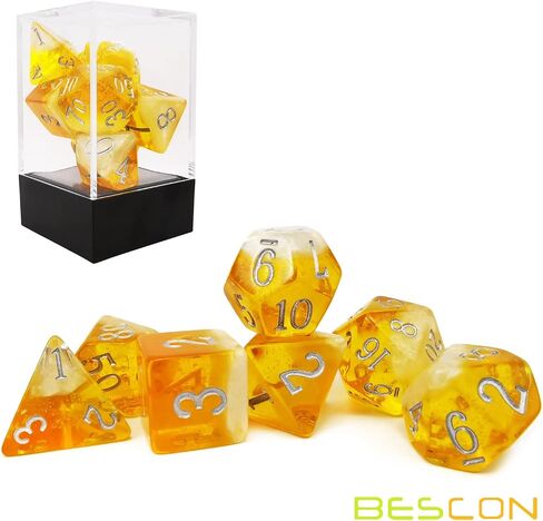 Bescon Oversized Beer Dice Set, Novelty 7pcs BeerDice Polyhedral D&D DND Dice Set of 7pcs; Jumbo Oktoberfest Set in Saudi Arabia