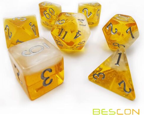 Bescon Oversized Beer Dice Set, Novelty 7pcs BeerDice Polyhedral D&D DND Dice Set of 7pcs; Jumbo Oktoberfest Set in Saudi Arabia