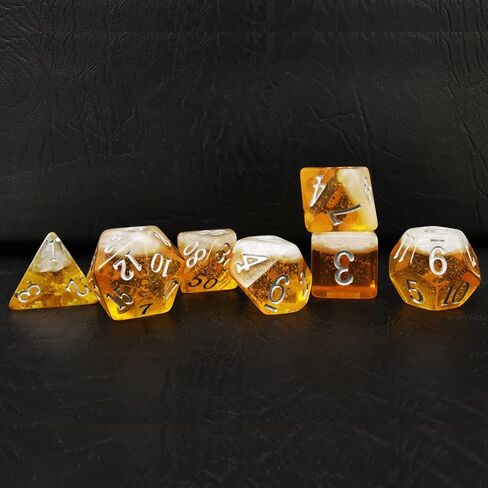 Bescon Oversized Beer Dice Set, Novelty 7pcs BeerDice Polyhedral D&D DND Dice Set of 7pcs; Jumbo Oktoberfest Set in Saudi Arabia