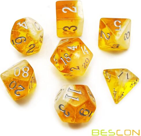 Bescon Oversized Beer Dice Set, Novelty 7pcs BeerDice Polyhedral D&D DND Dice Set of 7pcs; Jumbo Oktoberfest Set in Saudi Arabia
