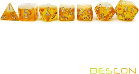 Bescon Oversized Beer Dice Set, Novelty 7pcs BeerDice Polyhedral D&D DND Dice Set of 7pcs; Jumbo Oktoberfest Set in Saudi Arabia