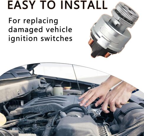 مفتاح الإشعال مع مفتاح، مفتاح تشغيل الإشعال القياسي 12 فولت 4 مواضع مناسب للسيارة والشاحنة وسيارات الدفع الرباعي والرافعة الشوكية والجرار وملحقات السيارات العالمية أسطوانة قفل الإشعال in Kuwait