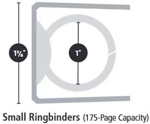 1" Legal Size Binder Can be Used as a Left Handed Binder – Top Open Ledger Binder & Legal Binder with 3 Ring and 250 Sheet Capacity (Blue) in Saudi Arabia
