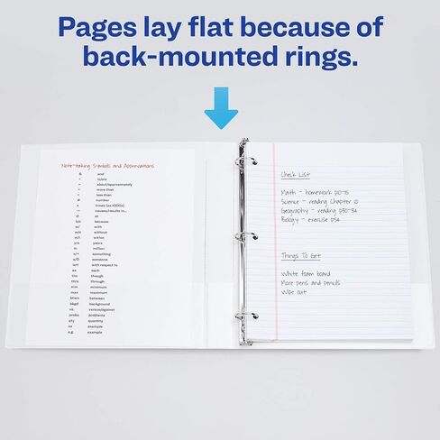 1" Legal Size Binder Can be Used as a Left Handed Binder – Top Open Ledger Binder & Legal Binder with 3 Ring and 250 Sheet Capacity (Blue) in Saudi Arabia