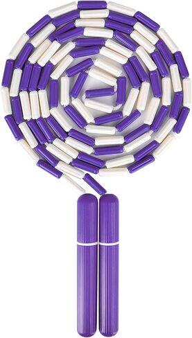 Jump Rope Segmented Soft Beaded Skipping Rope Adjustable Tangle Free Jumping Rope for Kids Men Women Exercise, Weight Loss, Keeping Fit and Training 9.2 Feet in Saudi Arabia