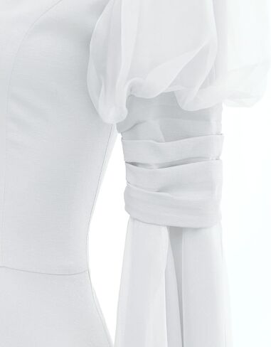 Women Renaissance Dress Bell Sleeves Medieval Dress Fairy Dress Fantasy Retro Medieval Costume White in Kuwait