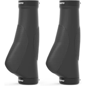 Bike Grips Ergonomic Rubble Handlebar Lever Double Lock on Shiftgrips Comfortable Non-Slip 22.2 * 95/130mm for Mountain Bike-1 Pair
