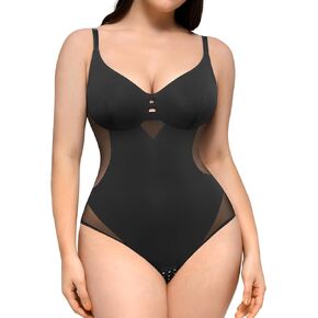 FeelinGirl Shapewear Tummy Control Bodysuit For Women Shapewear Body Suits Tops Seamless Body Shaper