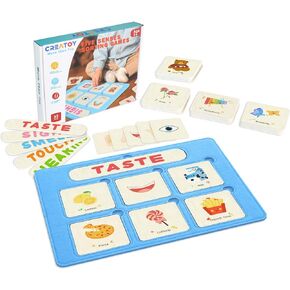 Sensory Sorting Toys, Educational Sorting Games Toddlers, Preschool Five Senses Cognition, Shape Recognition Matching Games, Montessori Toys for Autism Homeschool Must Haves