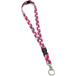 Tandem Sport Volleyball Lanyard - Volleyball Lanyard with Detachable Buckle - Volleyball Badge Holder Lanyard - Badge Buddy for Volleyball Players, Pink