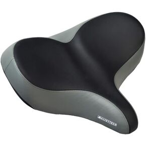 AlveyTech Extra Wide Bike Saddle Seat for Men or Womens Bikes - Oversized Soft Foam Padded Seats fit Women, Large Comfort Replacement Cushion, Comfortable Exercise, Mountain Bicycle, Mens Road Cruiser