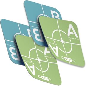 4pcs Laser Target Plate Card, Washable 100+ Times Use, Stick to Any Surface, Wall, Concrete, Wood, Glass...