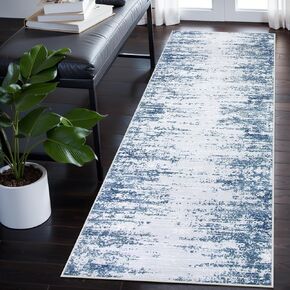 Lahome Abstract Runner Rug,Washable Teal 2.5x10 Entryway Rug Runner Non-Slip,Low-Pile Soft Modern Ombre Kitchen Runner Rug Non Skid Indoor Carpet Runner for Hallway Laundry,(Teal,2.5x10ft)