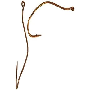 Mustad UltraPoint Slow Death Special Bend Aberdeen Hook (Pack of 25), Bronze, 1