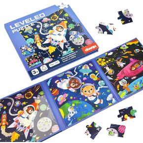 Magnetic Puzzles for Kids Ages 3-5, 3 in 1 Vehicle Toddlers Magnet Jigsaw Puzzle Book, Kids Travel Road Trip Puzzle Toys for Boys and Girls Ages 4-8 (Vehicle(12-16-20))