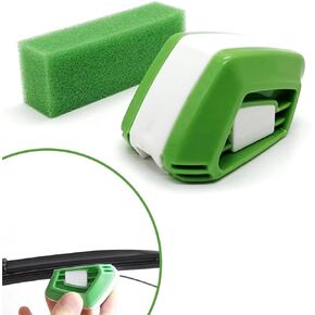 Pack-1 Car Wiper Restorer, ABS Wiper Clean Blade, Automobile Maintenance Tool Kit, Portable Universal Accessories, for Most Cars, Trucks and Vans (Green)
