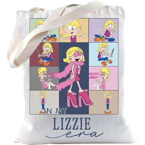 TSOTMO Lizzie Gift Cartoon Lizzie Merchandise Tote Bag Gift For Lizzie Fans WDW Gift In My Lizzie Era Shoulder Bag (LIZZIE ERA)