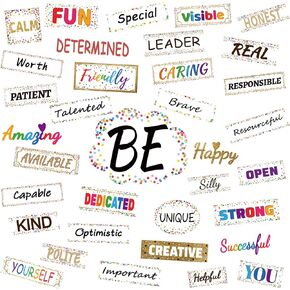 Motivational Classroom Cutouts Inspirational Quotes Classroom Bulletin Board Decorations for School Office Home Wall Art Decoration
