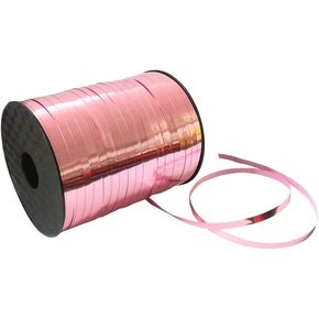 500 Yards Rose Gold Metallic Crimped Curling Ribbon Roll Balloon Ribbons Strings for Wedding Festival Parties Wrapping