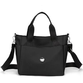 Nylon Tote Bag for Women Waterproof Cross Body Handbags Purses with Zipper Pocket Shoulder Bag Ladies Casual Satchel